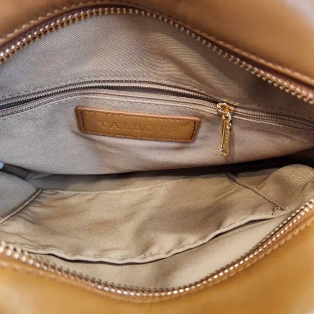Talbots Straw Round Bag | Paper Straw & Leather | Crossbody/Handbag - Picture 6 of 16